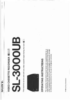 Sony HVC 2000 P manual. Camera Instructions.